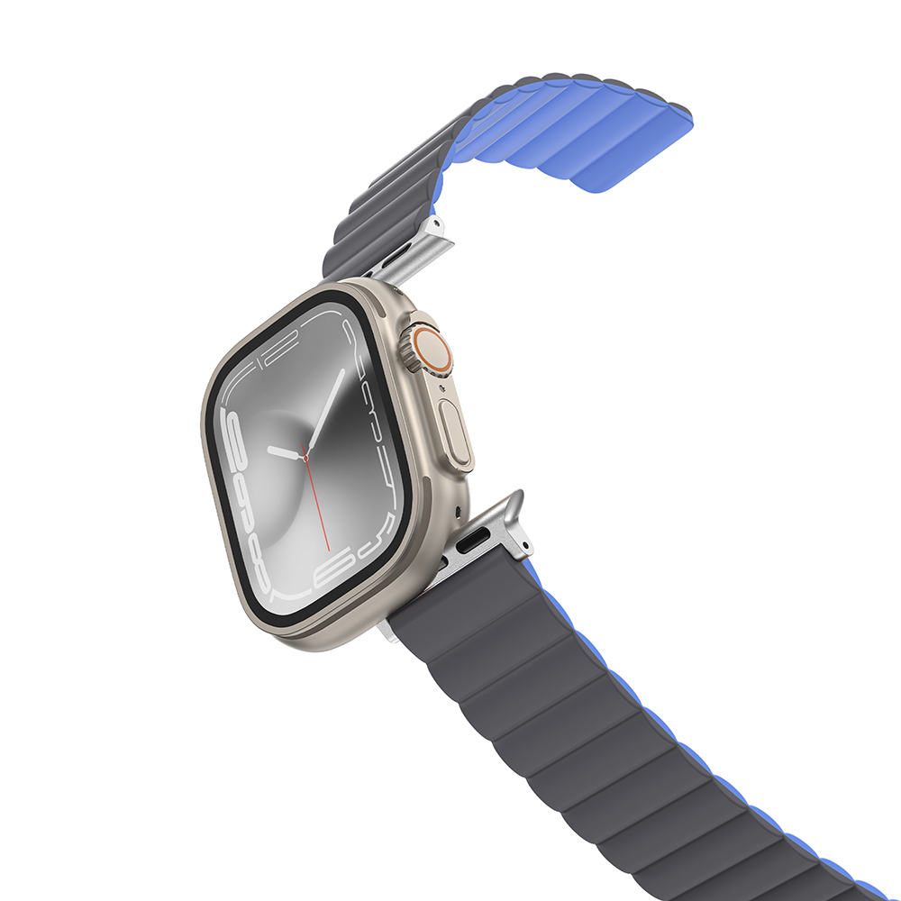 Apple Watch Ultra 49mm Uyumlu Amazingthing Smoothie Mag Magnetik Tak Çıkar Silikon Strap Kayış - 2