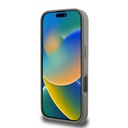 Apple iPhone 16 Pro Uyumlu Kılıf DKNY Orjinal Lisanslı Magsafe Şarj Özellikli 3D Yazılı Checkered Pattern Kapak - 2