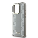 Apple iPhone 16 Pro Uyumlu Kılıf DKNY Orjinal Lisanslı Magsafe Şarj Özellikli 3D Yazılı Checkered Pattern Kapak - 3