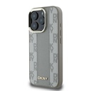 Apple iPhone 16 Pro Uyumlu Kılıf DKNY Orjinal Lisanslı Magsafe Şarj Özellikli 3D Yazılı Checkered Pattern Kapak - 6