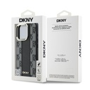Apple iPhone 16 Pro Uyumlu Kılıf DKNY Orjinal Lisanslı Magsafe Şarj Özellikli 3D Yazılı Checkered Pattern Kapak - 14