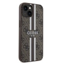 Apple iPhone 15 Uyumlu Kılıf Guess Orjinal Lisanslı Magsafe Şarj Özellikli 4G Şerit Tasarımlı Printed Kapak - 3
