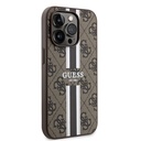 Apple iPhone 15 Pro Uyumlu Kılıf Guess Orjinal Lisanslı Magsafe Şarj Özellikli 4G Şerit Tasarımlı Printed Kapak - 3