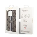 Apple iPhone 15 Pro Uyumlu Kılıf Guess Orjinal Lisanslı Magsafe Şarj Özellikli 4G Şerit Tasarımlı Printed Kapak - 7