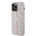 Apple iPhone 15 Pro Max Uyumlu Kılıf Guess Orjinal Lisanslı Magsafe Şarj Özellikli 4G Şerit Tasarımlı Printed Kapak - 1