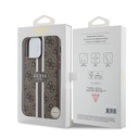 Apple iPhone 15 Pro Max Uyumlu Kılıf Guess Orjinal Lisanslı Magsafe Şarj Özellikli 4G Şerit Tasarımlı Printed Kapak - 14
