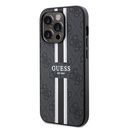 Apple iPhone 15 Pro Max Uyumlu Kılıf Guess Orjinal Lisanslı Magsafe Şarj Özellikli 4G Şerit Tasarımlı Printed Kapak - 16