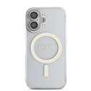 Apple iPhone 16 Uyumlu Guess Orjinal Lisanslı 3'lü Aksesuar Seti IML Baskılı Simli Glitter Kılıf + Ekran Koruyucu + Lens Koruyucu - 2
