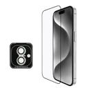 Apple iPhone 16 Uyumlu Guess Orjinal Lisanslı 3'lü Aksesuar Seti IML Baskılı Simli Glitter Kılıf + Ekran Koruyucu + Lens Koruyucu - 5