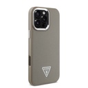 Apple iPhone 16 Pro Max Uyumlu Kılıf Guess Orjinal Lisanslı Magsafe Şarj Özellikli Grained Triangle Kapak - 3