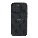 Apple iPhone 14 Pro Max Uyumlu Kılıf Guess Orjinal Lisanslı Magsafe Şarj Özellikli 4G Desen Yazı Logolu Kapak - 16