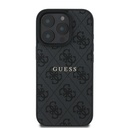 Apple iPhone 15 Pro Max Uyumlu Kılıf Guess Orjinal Lisanslı Magsafe Şarj Özellikli 4G Desen Yazı Logolu Kapak - 18