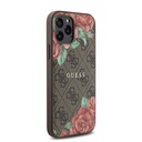 Apple iPhone 12 Pro Uyumlu Kılıf Guess Orjinal Lisanslı Magsafe Şarj Özellikli Gül Baskılı 4G Desenli Yazı Logolu Kapak - 10