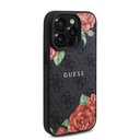 Apple iPhone 15 Pro Uyumlu Kılıf Guess Orjinal Lisanslı Magsafe Şarj Özellikli Gül Baskılı 4G Desenli Yazı Logolu Kapak - 10