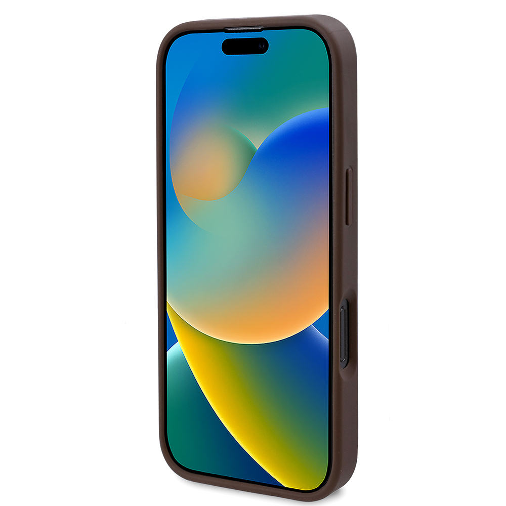 Apple iPhone 16 Pro Uyumlu Kılıf Guess Orjinal Lisanslı Magsafe Şarj Özellikli Gül Baskılı 4G Desenli Yazı Logolu Kapak - 4