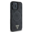 Apple iPhone 16 Pro Max Uyumlu Kılıf Guess Orjinal Lisanslı Magsafe Şarj Özellikli PU Üçgen Logo 4G Desenli Kapak - 3