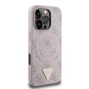 Apple iPhone 16 Pro Max Uyumlu Kılıf Guess Orjinal Lisanslı Magsafe Şarj Özellikli PU Üçgen Logo 4G Desenli Kapak - 10