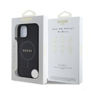 Apple iPhone 12 Pro Uyumlu Kılıf Guess Orjinal Lisanslı Magsafe Şarj Özellikli Yazı Logolu Saffiano Classic Kapak - 7