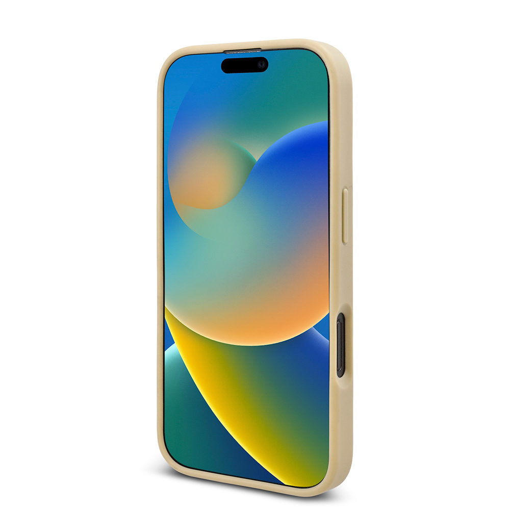 Apple iPhone 16 Pro Uyumlu Kılıf Guess Orjinal Lisanslı Taşlı Arka Yüzey Üçgen Logolu Kapak - 11