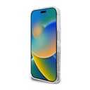 Apple iPhone 16 Pro Uyumlu Guess Orjinal Lisanslı 3'lü Aksesuar Seti IML Baskılı Simli Glitter Kılıf + Ekran Koruyucu + Lens Koruyucu - 4