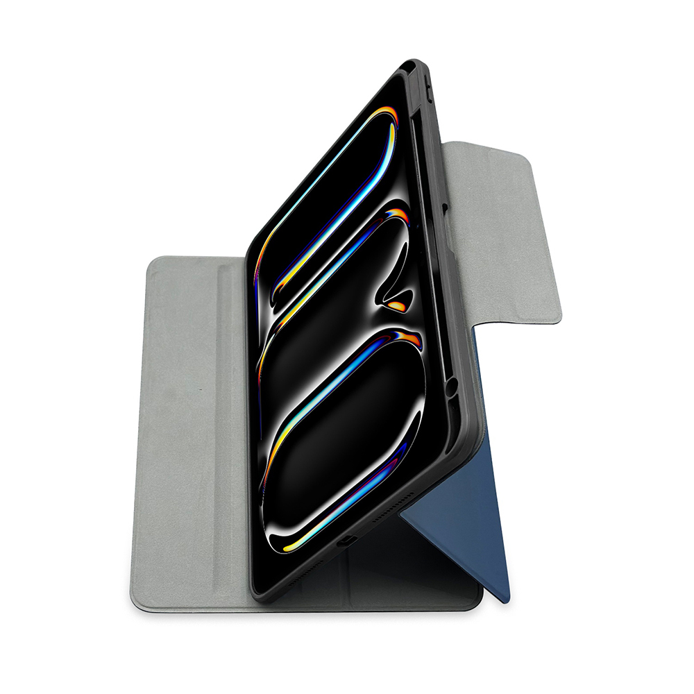 Apple iPad Pro 11 2024 Uyumlu Raptic Spin Detachable Folio PU Ayrılabilir Kalem Bölmeli Standlı Kılıf - 14