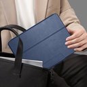 Apple iPad Pro 11 2024 Uyumlu Raptic Spin Detachable Folio PU Ayrılabilir Kalem Bölmeli Standlı Kılıf - 18