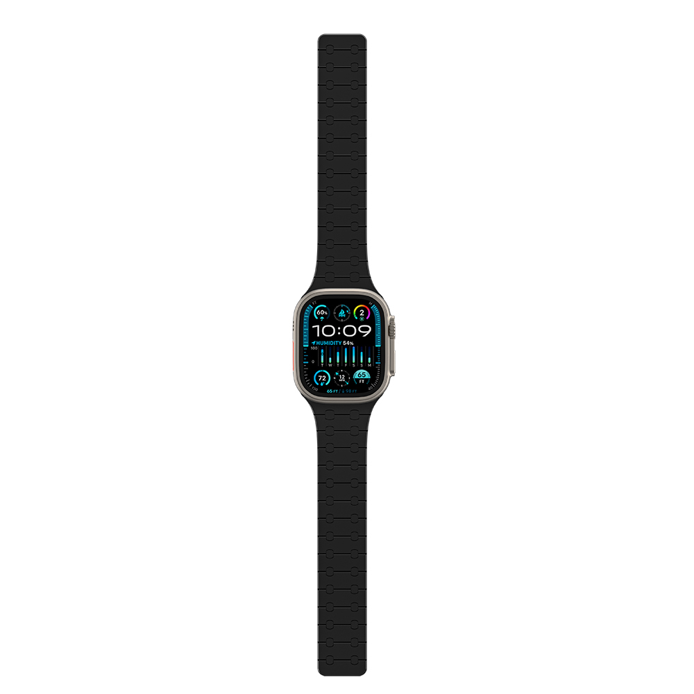 Apple Watch 10 46mm Amazingthing Smoothie Sport Magnetik Tak Çıkar Silikon Strap Kayış - 7