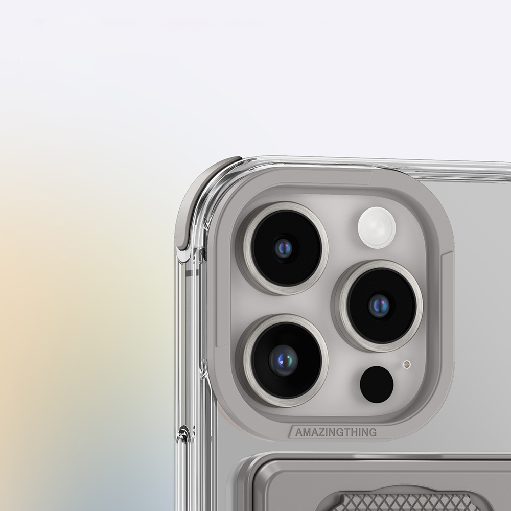 Apple iPhone 16 Pro Uyumlu Kılıf Magsafe Şarj Özellikli Standlı Kartlıklı Set Amazingthing Omni Adventure Serisi Kapak - 13