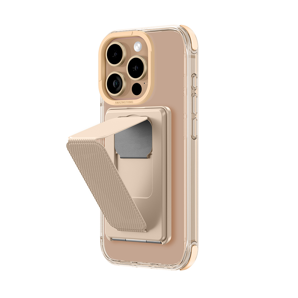 Apple iPhone 16 Pro Uyumlu Kılıf Magsafe Şarj Özellikli Standlı Kartlıklı Set Amazingthing Omni Adventure Serisi Kapak - 16