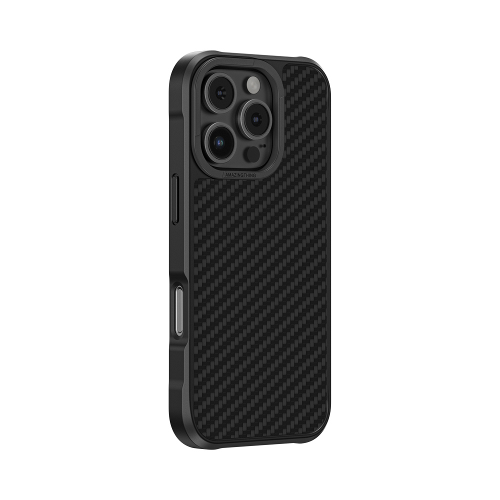 Apple iPhone 16 Pro Max Uyumlu Kılıf Magsafe Şarj Özellikli 1500D Aramid Fiber Amazingthing Titan Max Serisi Kapak - 4