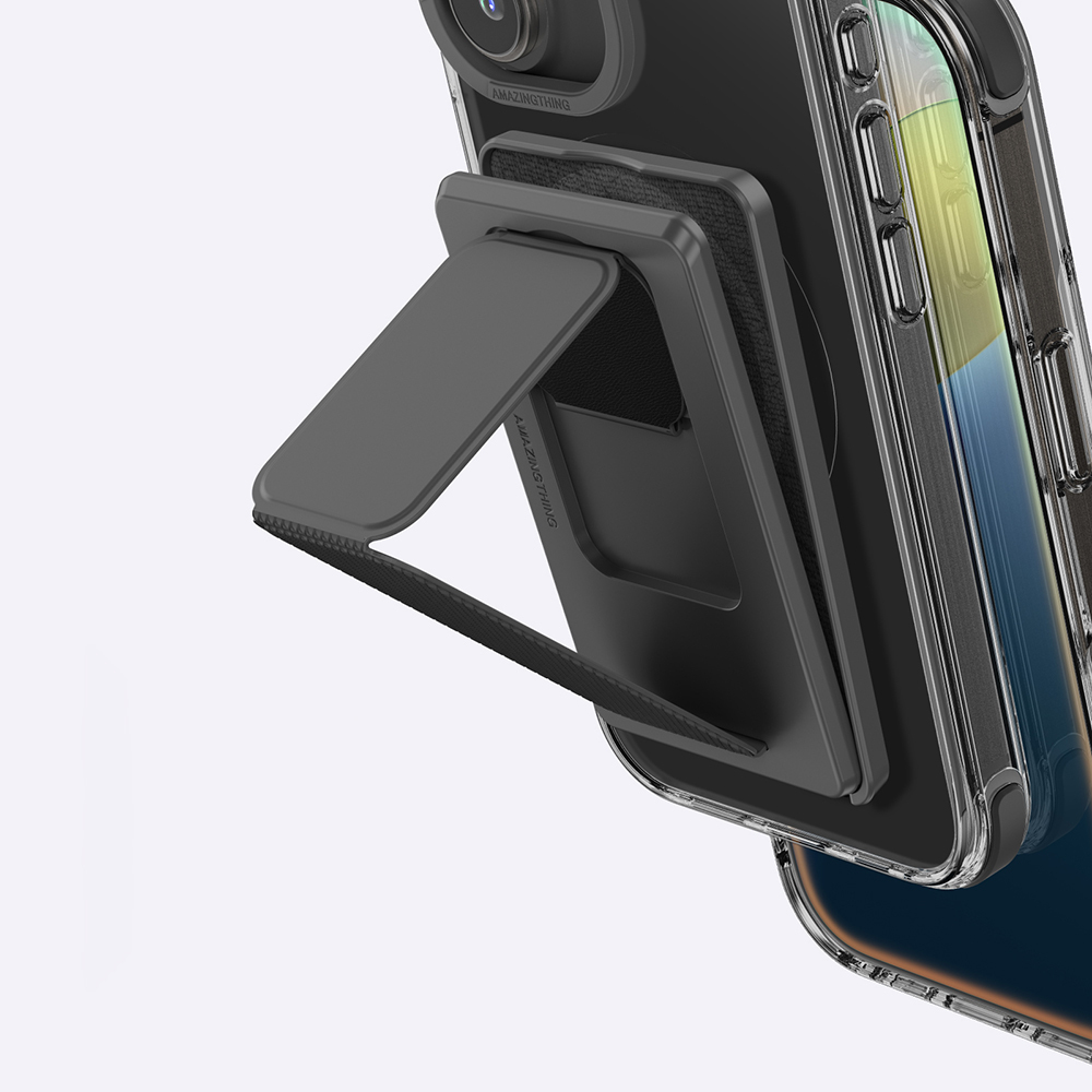 Apple iPhone 16 Uyumlu Kılıf Magsafe Şarj Özellikli Standlı Kartlıklı Set Amazingthing Omni Adventure Serisi Kapak - 9