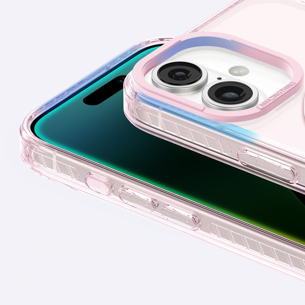 Apple iPhone 16 Uyumlu Kılıf Magsafe Şarj Özellikli Yüzük Standlı Amazingthing Titan Pro Serisi Kapak - 18