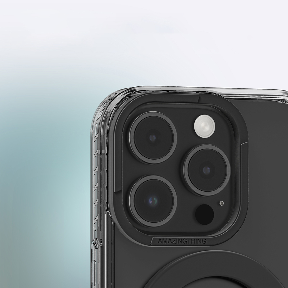 Apple iPhone 16 Pro Max Uyumlu Kılıf Magsafe Şarj Özellikli Yüzük Standlı Amazingthing Titan Pro Serisi Kapak - 36