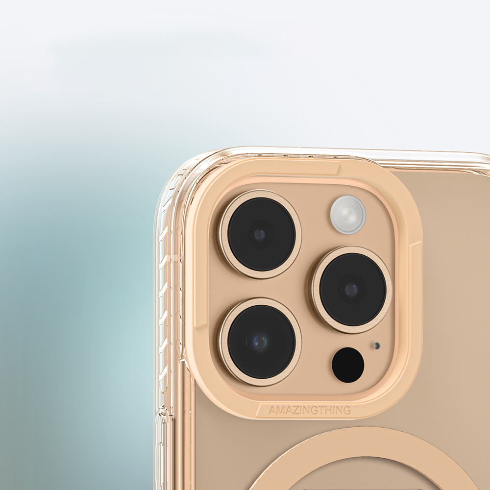 Apple iPhone 16 Pro Uyumlu Kılıf Magsafe Şarj Özellikli Standlı Amazingthing Titan Pro Plus Kapak - 38