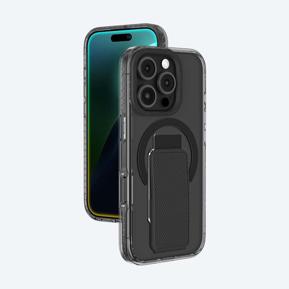 Apple iPhone 16 Pro Max Uyumlu Kılıf Magsafe Şarj Özellikli Standlı Amazingthing Titan Pro Plus Kapak - 17