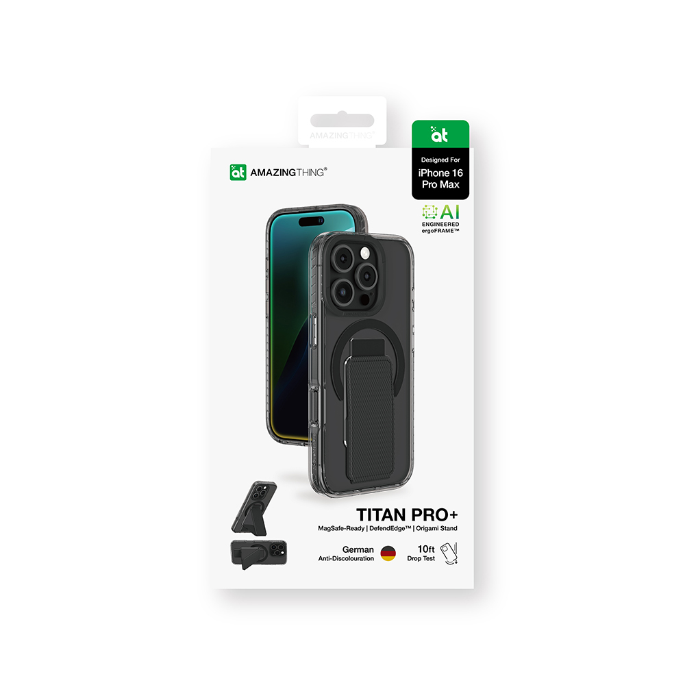 Apple iPhone 16 Pro Max Uyumlu Kılıf Magsafe Şarj Özellikli Standlı Amazingthing Titan Pro Plus Kapak - 26