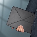 Apple iPad Pro 11 2024 Uyumlu Raptic Clear Folio Airbagli Şeffaf Kapaklı Katlanabilir Standlı Kılıf - 2