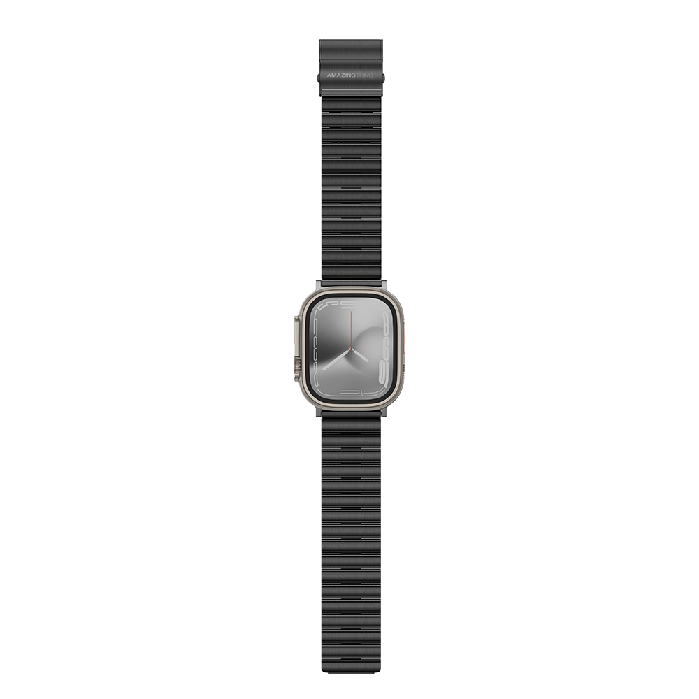 Apple Watch Ultra 49mm Uyumlu Amazingthing Titan Steel Metal Kordon - 2