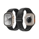 Apple Watch Ultra 49mm Uyumlu Amazingthing Titan Swift Deri Dokulu Silikon Kordon - 12