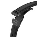 Apple Watch 7 45mm Uyumlu Amazingthing Titan Swift Deri Dokulu Silikon Kordon - 17