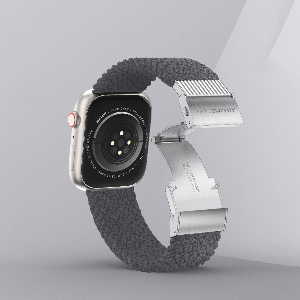 Apple Watch 40mm Uyumlu Amazingthing Titan Weave 2 Sport Örgü Kordon - 3