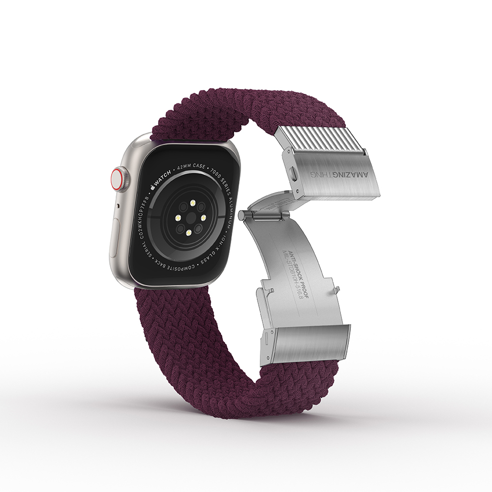 Apple Watch 10 46mm Amazingthing Titan Weave Örgü Sport Kordon - 8