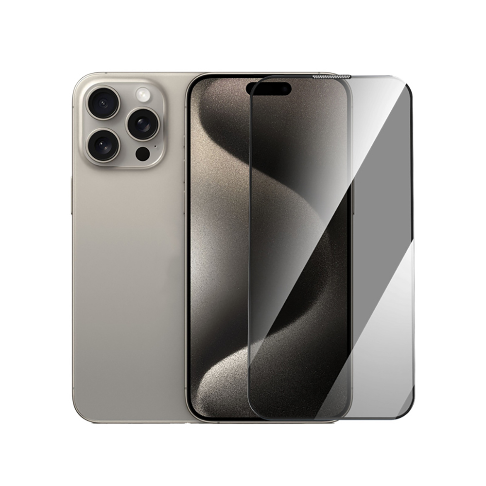 Apple iPhone 16 Pro Uyumlu Wiwu GT-021 Titan Guard Serisi Şok Emici Hibrit Polimer Privacy Ekran Koruyucu Film + Kolay Uygulama Aparatı - 3