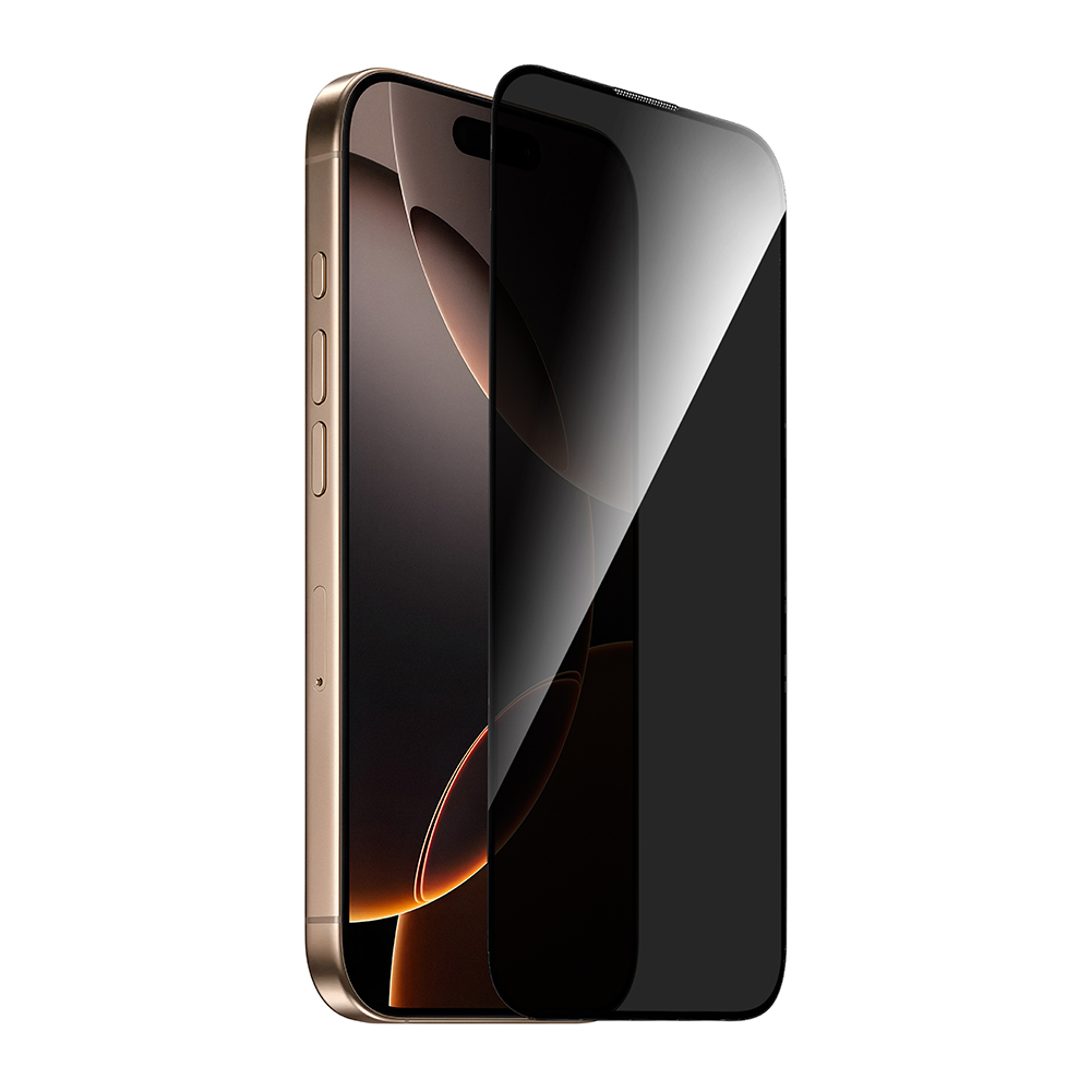 Apple iPhone 16 Pro Max Uyumlu Wiwu GT-021 Titan Guard Serisi Şok Emici Hibrit Polimer Privacy Ekran Koruyucu Film + Kolay Uygulama Aparatı - 1