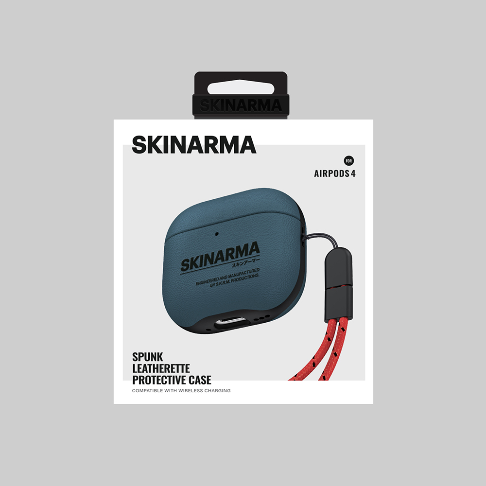 Apple Airpods 4 Uyumlu Kılıf SkinArma PU Deri Tasarım Spunk Kılıf - 6