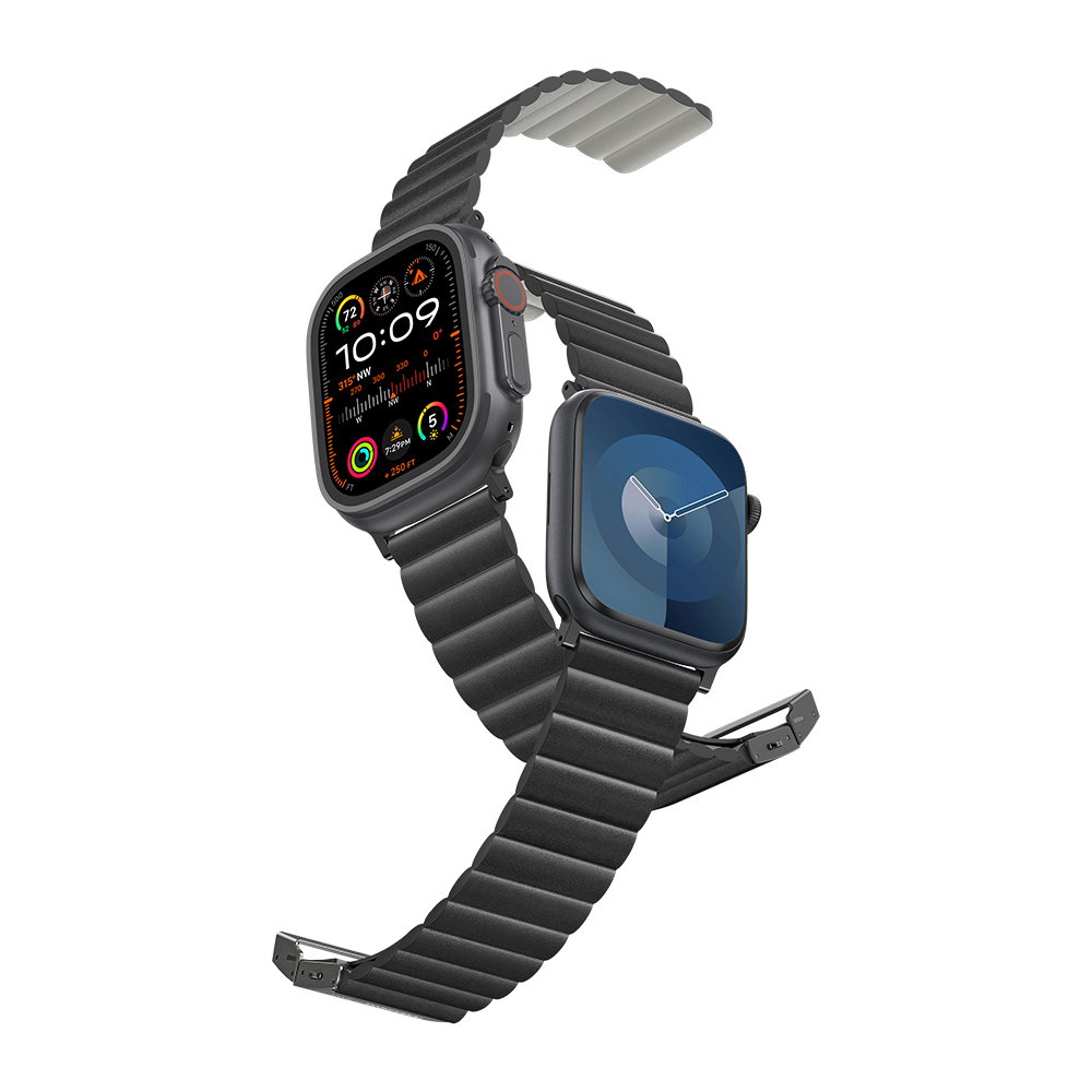 Apple Watch Serisi Uyumlu Amazing Thing Glamour Sense Deri Kordon - 5