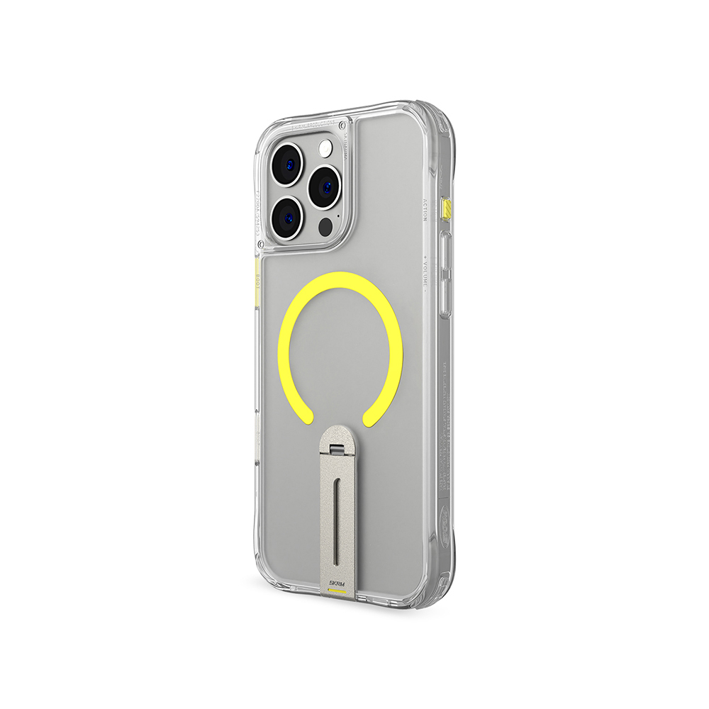 Apple iPhone 16 Pro Max Uyumlu Kılıf Magsafe Şarj Özellikli 360° Dönebilen Standlı Skinarma Helix Kapak - 12