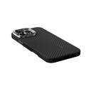 Apple iPhone 16 Pro Uyumlu Kılıf Magsafe Şarj Özellikli 600D Metal Kamera Çerçeveli Raptic Aramid Fiber Croxx Mondrian Serisi Kapak - 2