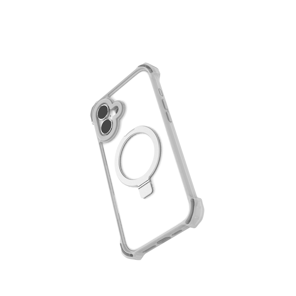 Apple iPhone 16 Uyumlu Kılıf Magsafe Şarj Özellikli Raptic Dual Serisi Şeffaf Standlı Kapak - 2