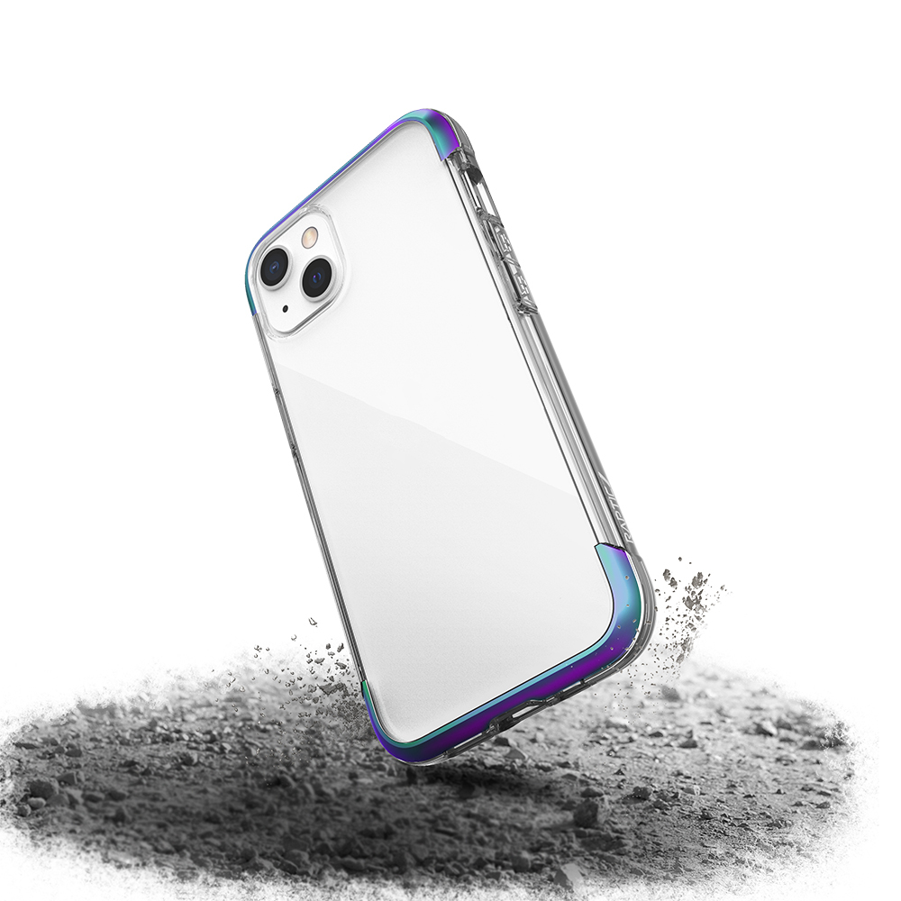 Apple iPhone 13 Uyumlu Kılıf Raptic Air Serisi Airbag Tasarımlı Metal Köşelikli Şeffaf Kapak - 5